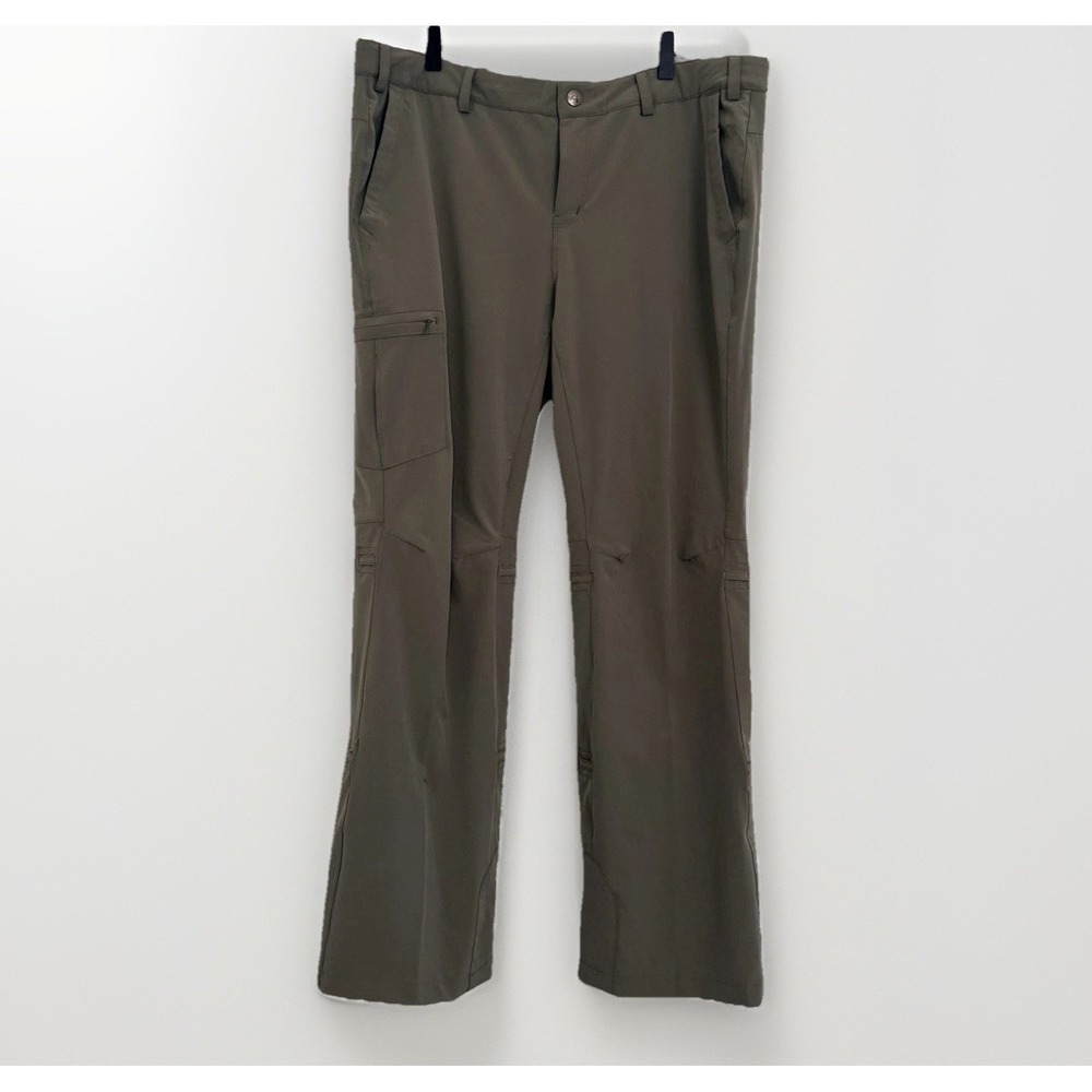 REI Women's Hiking Pants Olive Green RN 37249 Roll-up Hiking Outdoors Size 14P